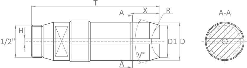 100GRF szerszam geometria N